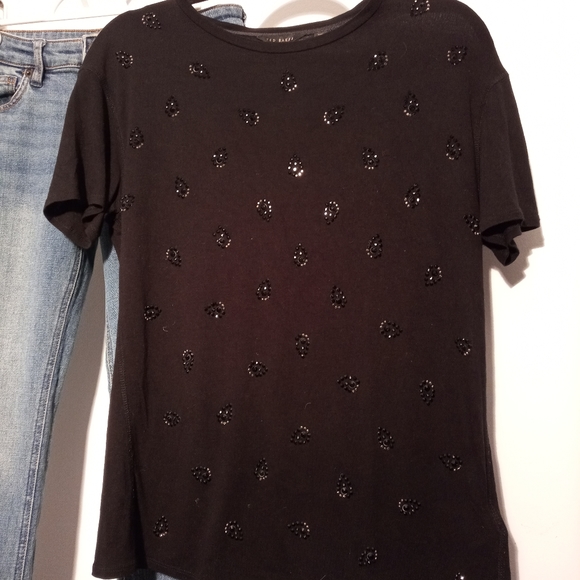 Ted Baker Calessi rhinestone tee size 6 - Picture 7 of 8